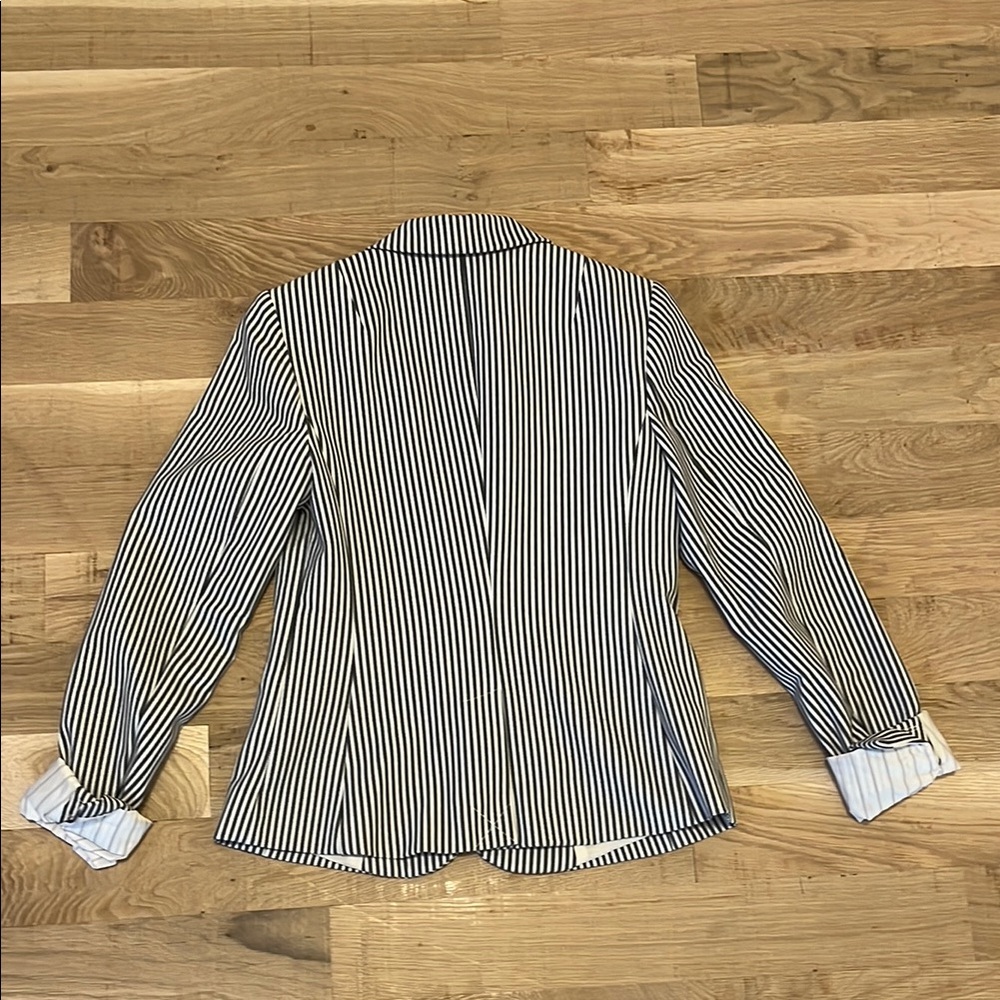 Banana Republic Striped Blazer NWOT S Womens Cute Preppy Business Casual - Picture 3 of 5